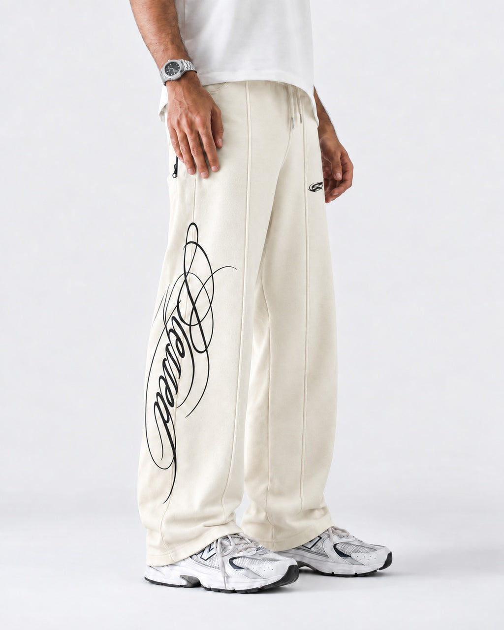 Pleated Relaxed Fit Trouser Blessed Cream
