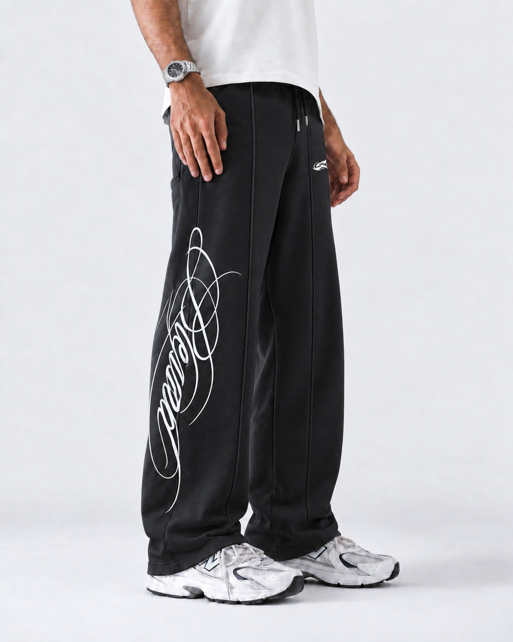 Pleated Relaxed Fit Trouser Blessed Black