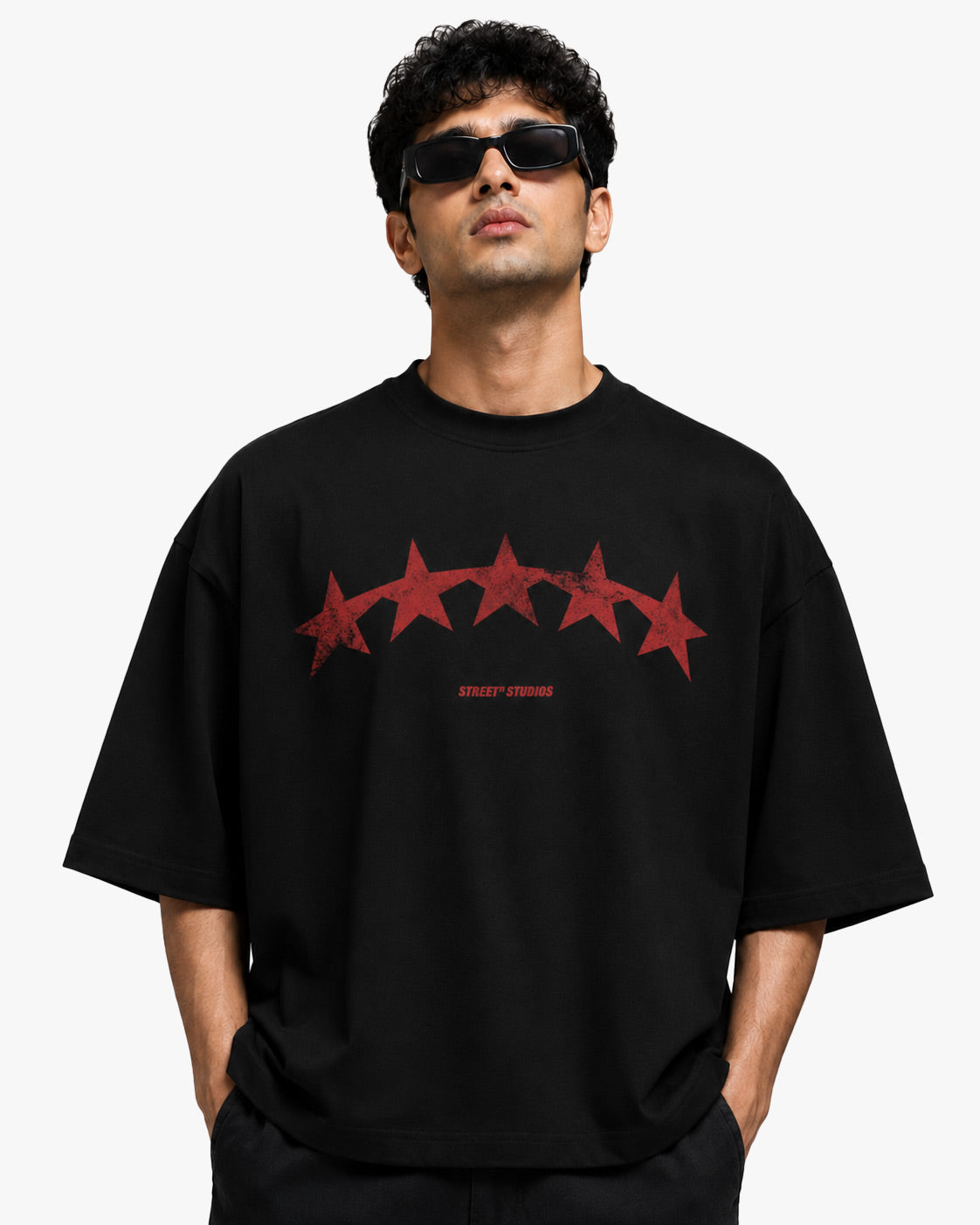 All Stars Oversized Tee Black
