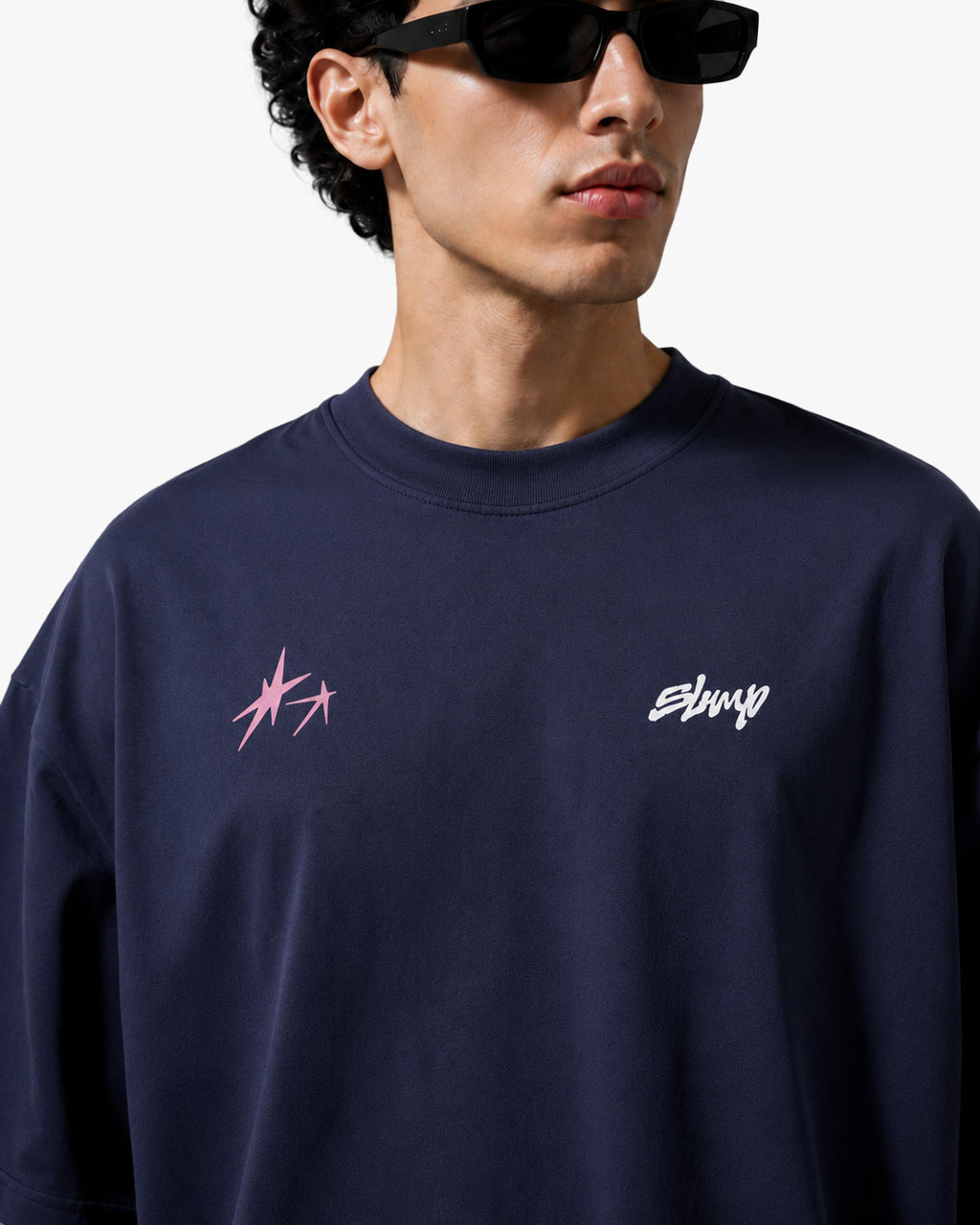 Slump Navy Blue Oversized Tee