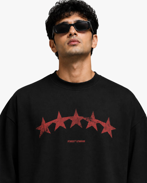 All Stars Oversized Tee Black