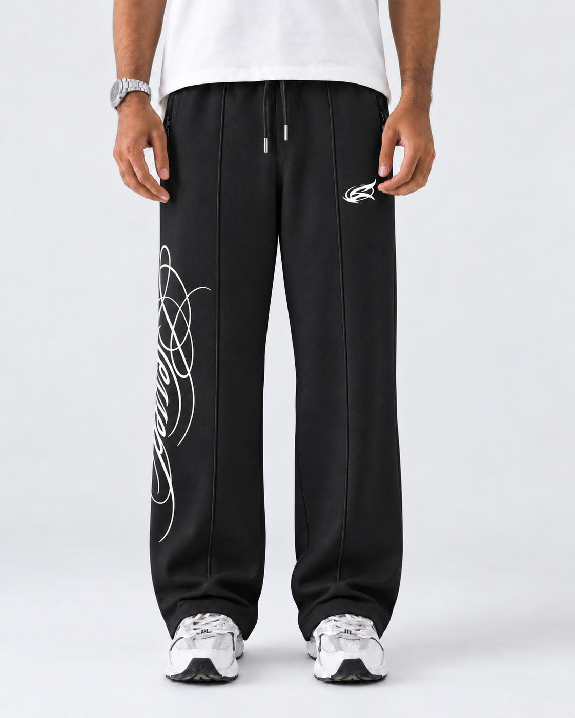 Pleated Relaxed Fit Trouser Blessed Black