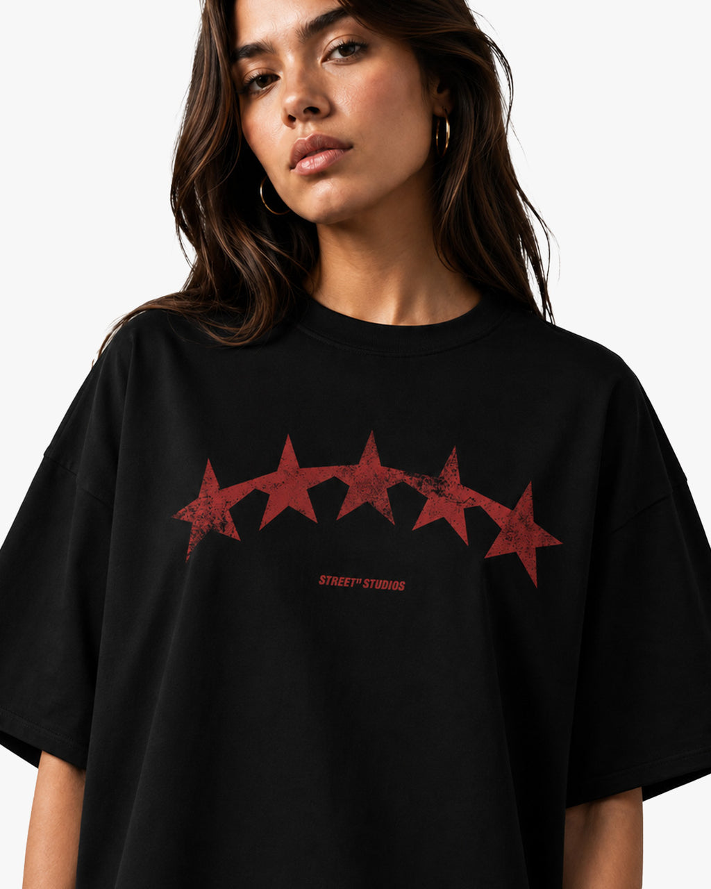 All Stars Oversized Tee Black