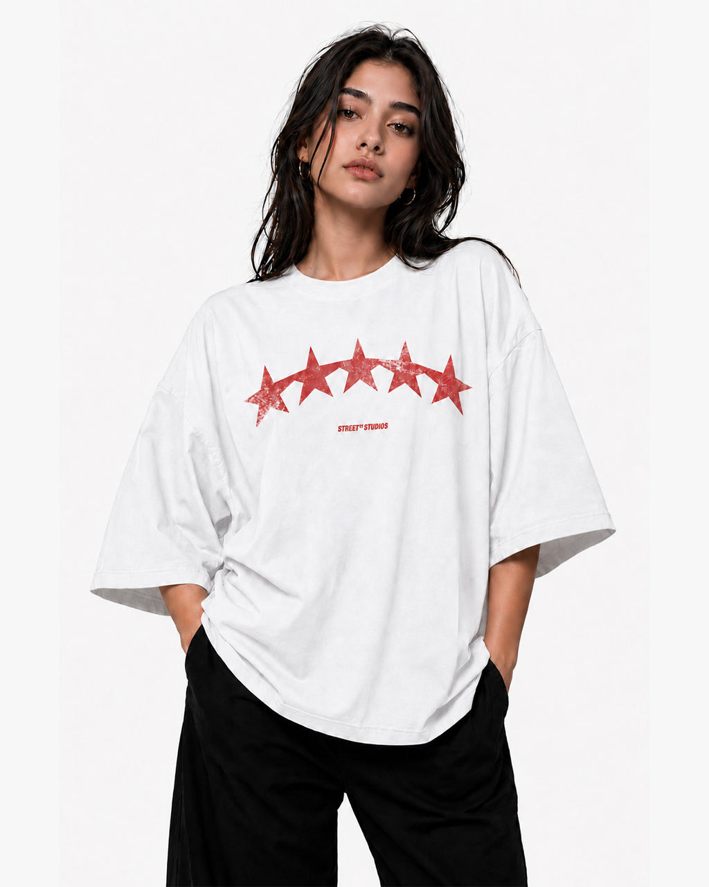 All Stars Oversized Tee White