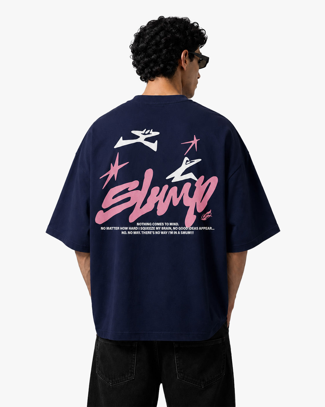 Slump Navy Blue Oversized Tee