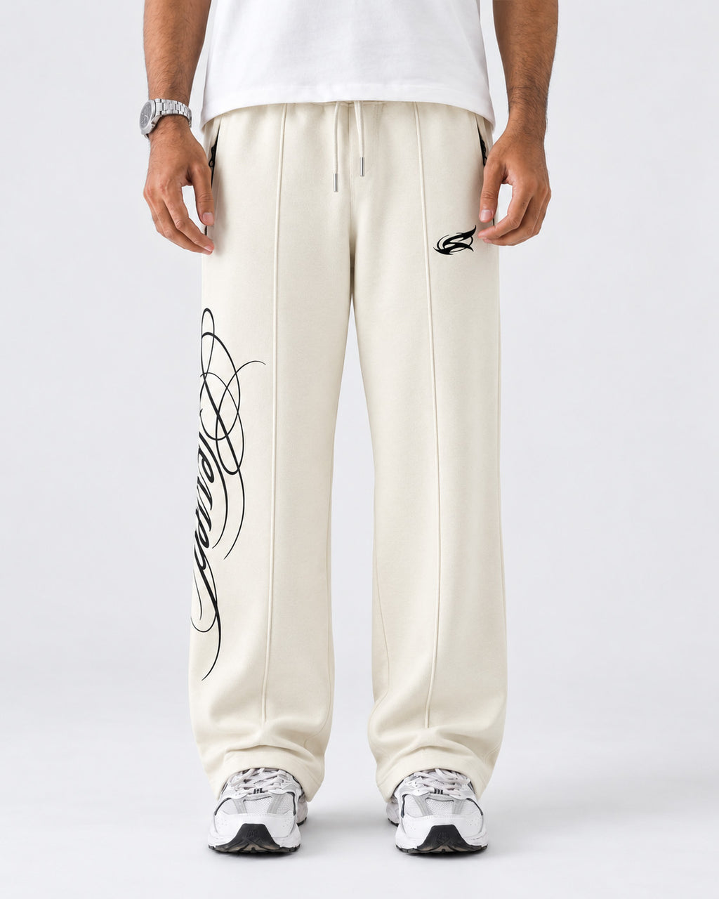 Pleated Relaxed Fit Trouser Blessed Cream