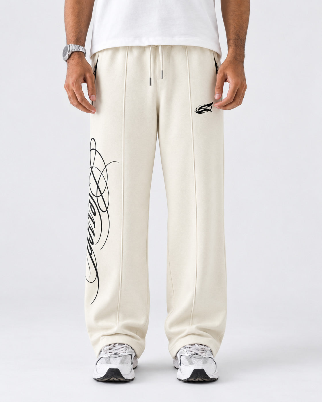 Pleated Relaxed Fit Trouser Blessed Cream