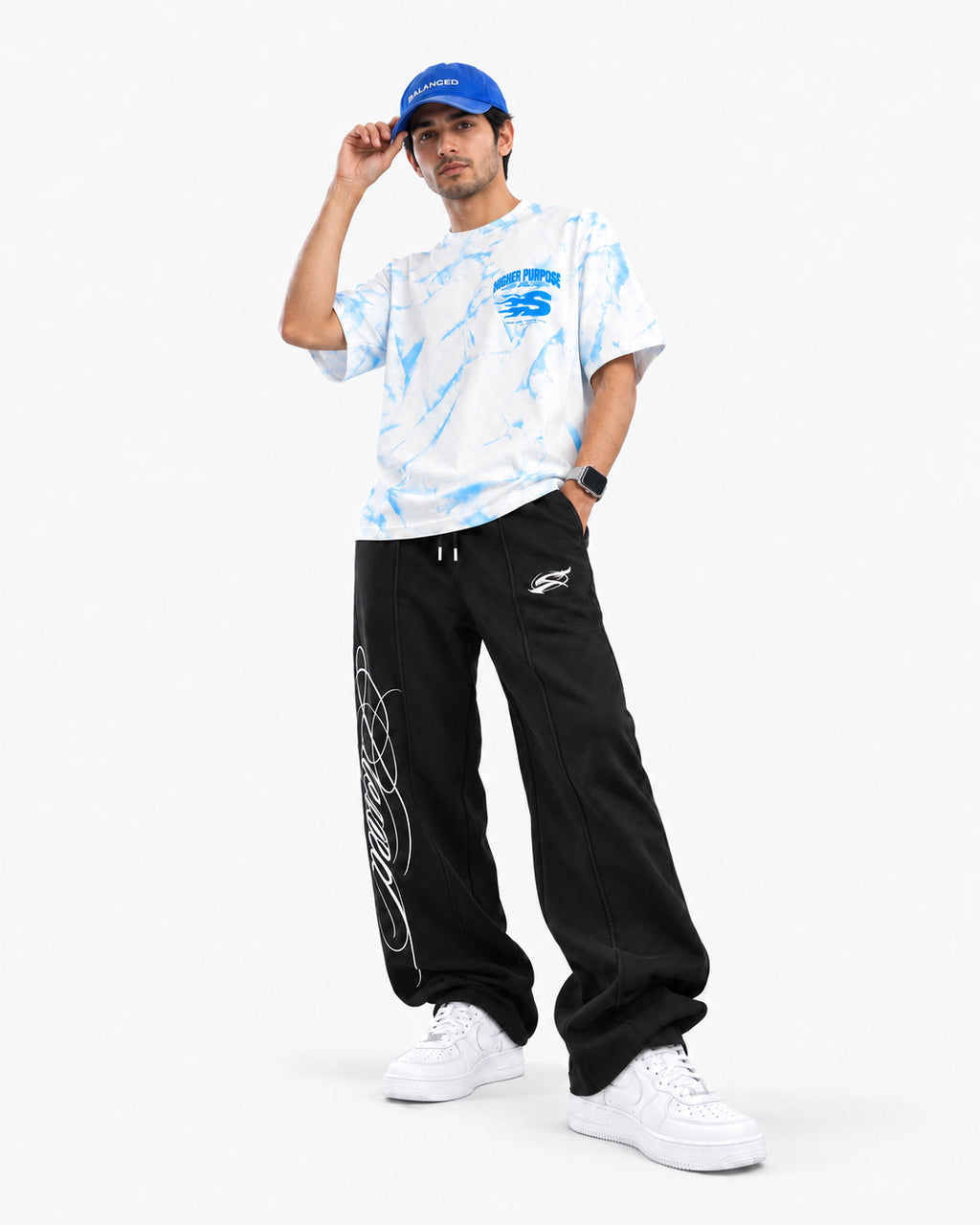Higher Purpose Oversized T Shirt White