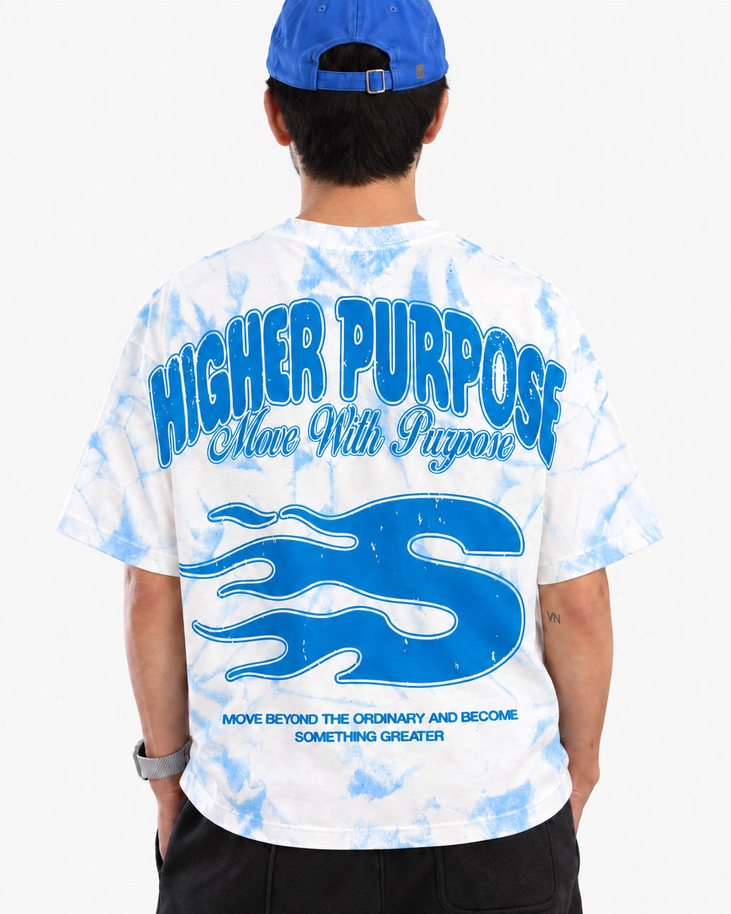 Higher Purpose Oversized T Shirt White