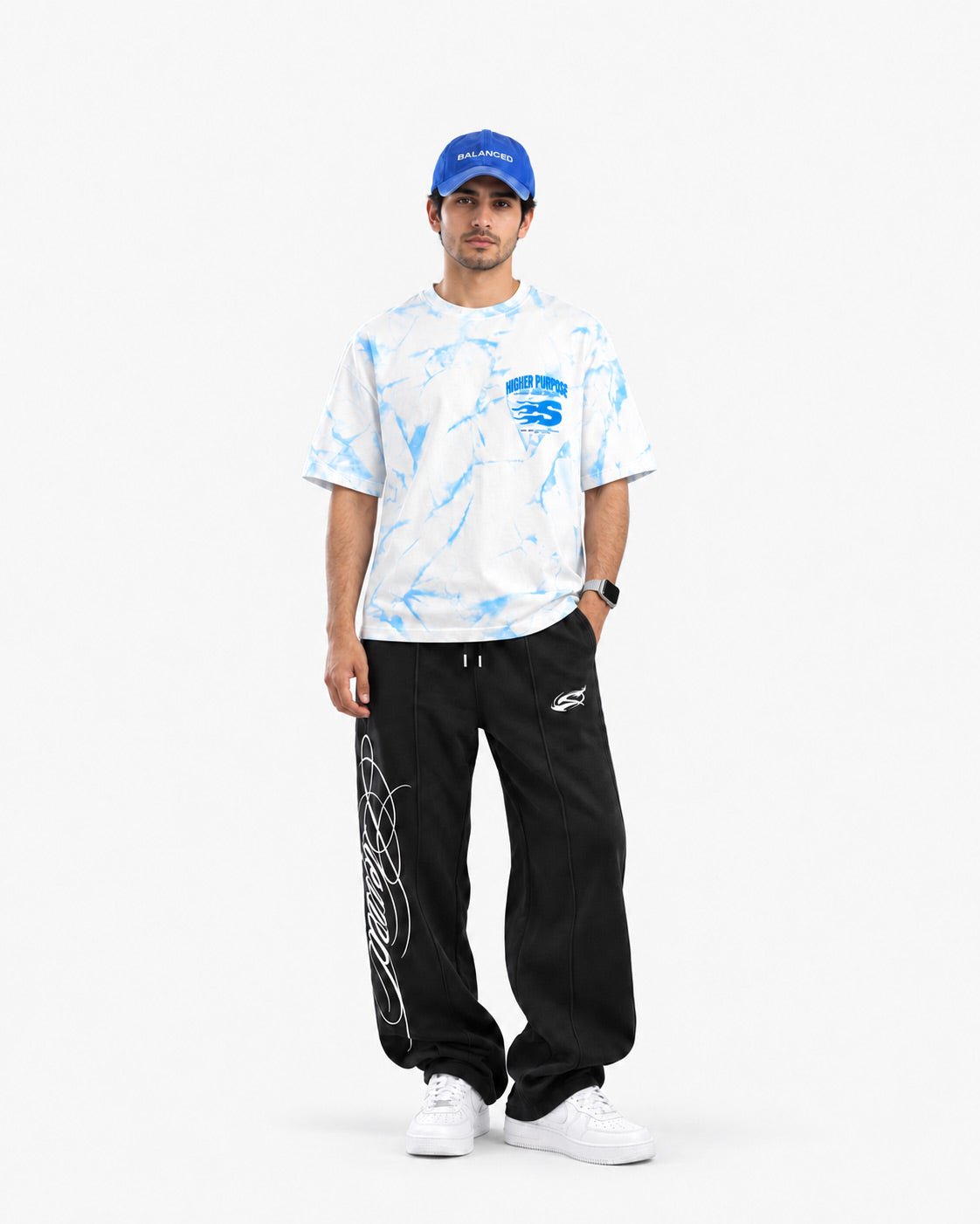 Higher Purpose Oversized T Shirt White