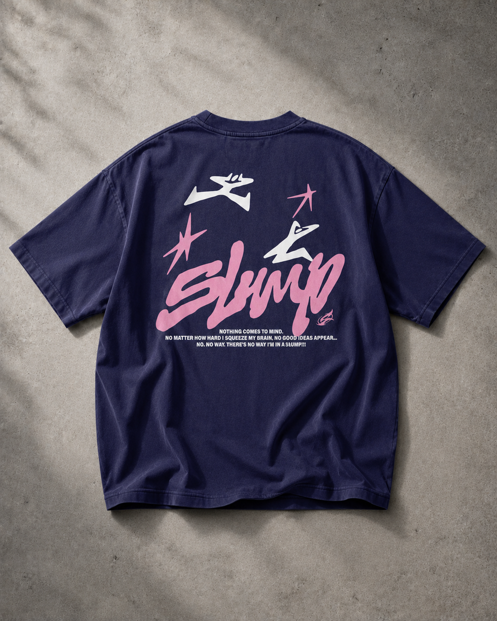 Slump Navy Blue Oversized Tee