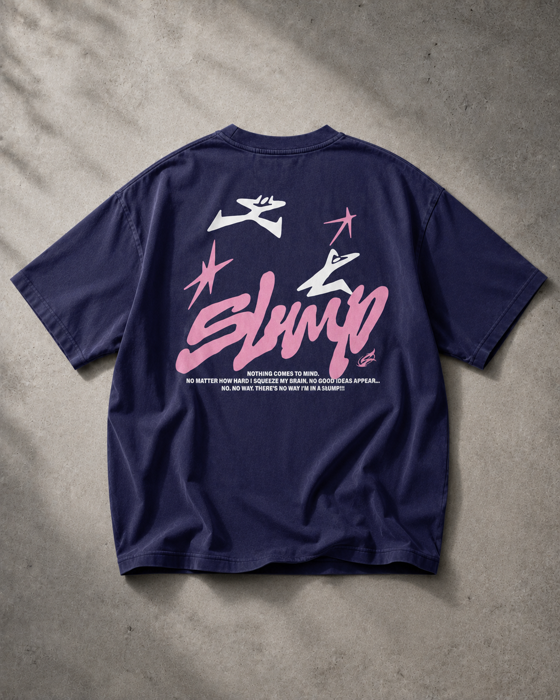 Slump Navy Blue Oversized Tee
