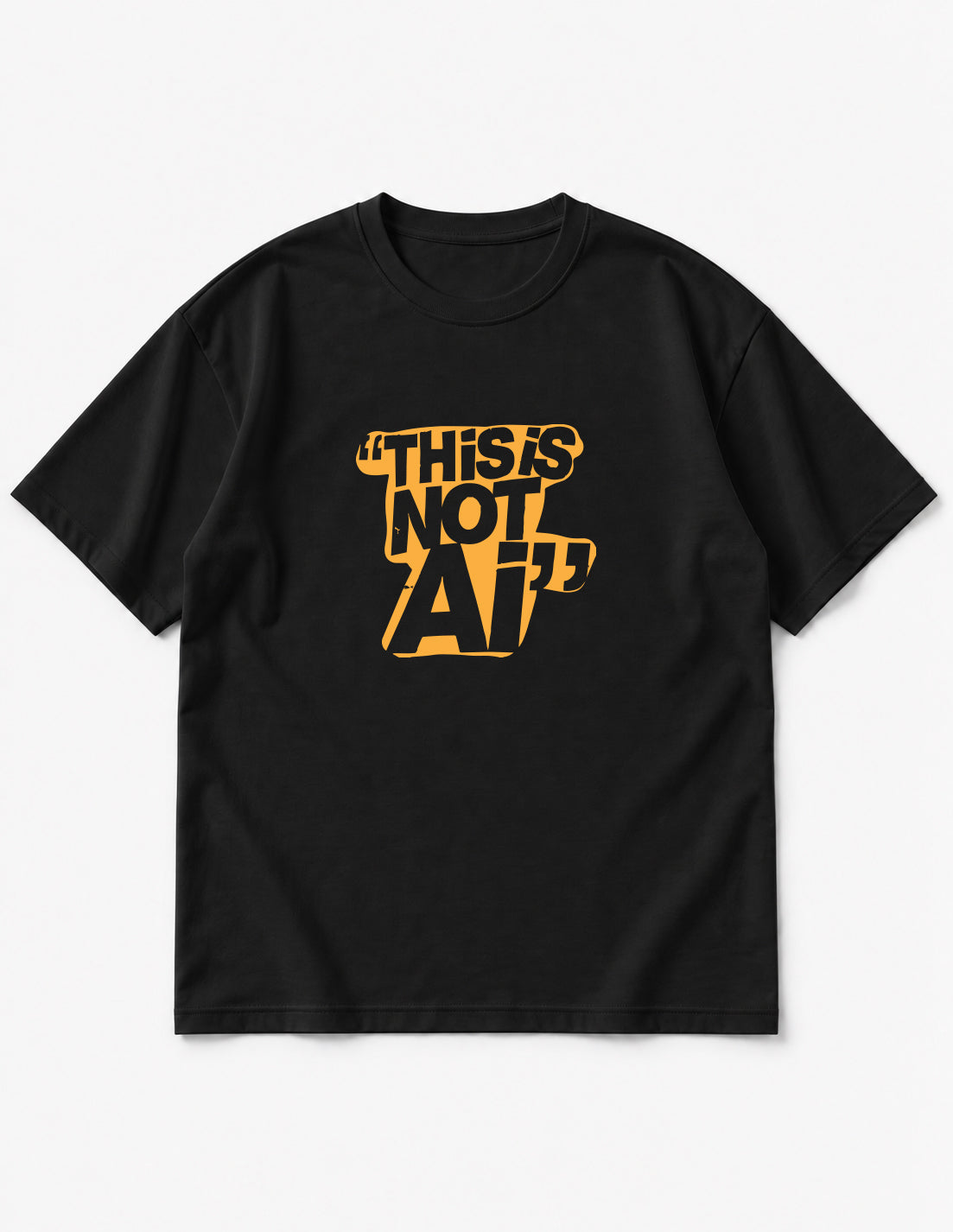 This is not Ai Black Relaxed Fit T-Shirt