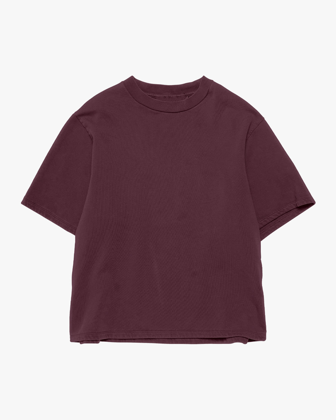 Maroon Oversized Basic T Shirt