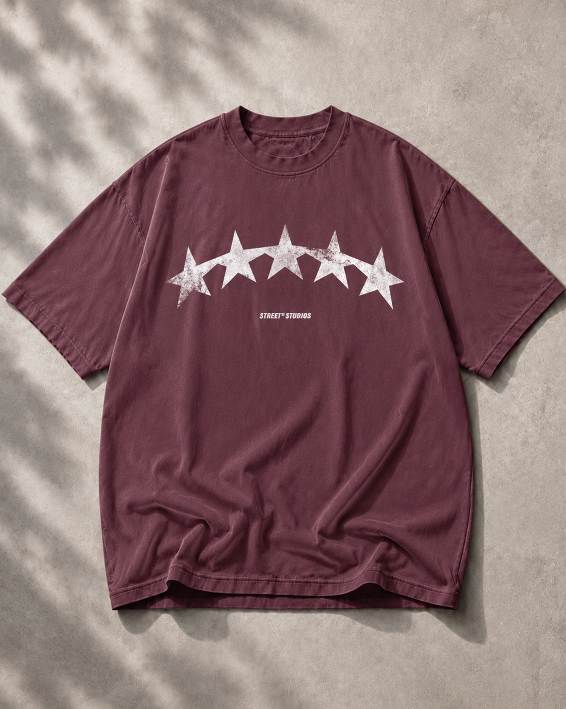 All Stars Oversized Tee Maroon